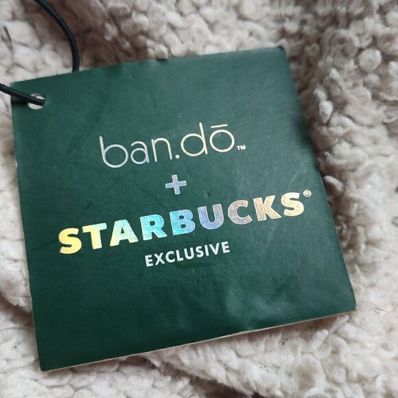 Starbucks + Bando Limited Edition Pencil Pouch, Pink/Green with Floral Print NWT - Picture 4 of 6